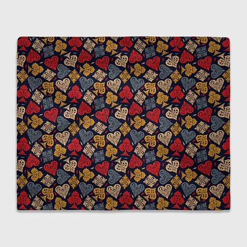 Плед Карточные Масти Cards / 3D-Велсофт – фото 1