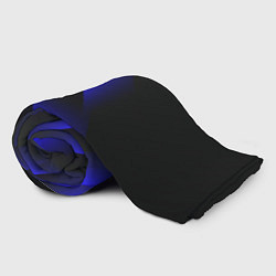 Плед флисовый Blue Fade 3D Синий градиент, цвет: 3D-велсофт — фото 2