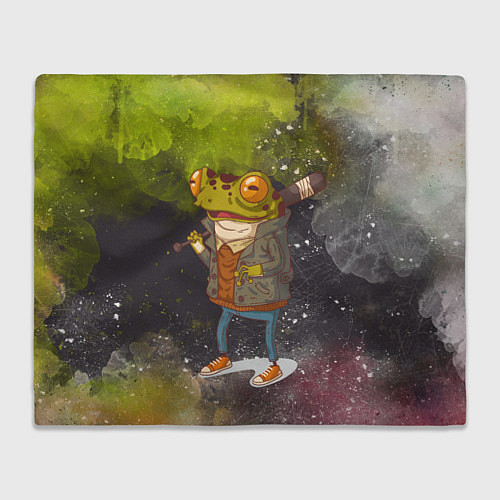 Плед Лягушка хулиган Frog hooligan / 3D-Велсофт – фото 1