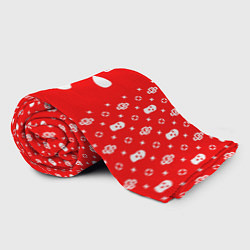 Плед флисовый Узор Red Phantom Ski Mask Dope Street Market, цвет: 3D-велсофт — фото 2
