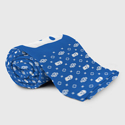 Плед флисовый Узор Blue Ski Mask Dope Street Market, цвет: 3D-велсофт — фото 2