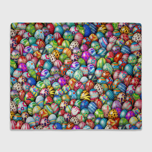 Плед Пасхальные крашеные яйца / 3D-Велсофт – фото 1