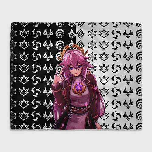 Плед Яэ Мико прекрасная Геншин Импакт / 3D-Велсофт – фото 1