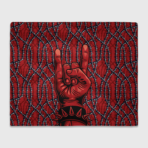 Плед Рок-н-ролл рулит / 3D-Велсофт – фото 1