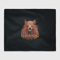 Плед флисовый Алый волк из Elden Ring, цвет: 3D-велсофт