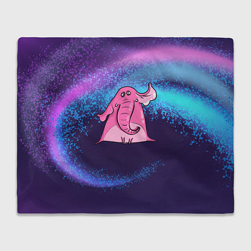 Плед Розовый слоник / 3D-Велсофт – фото 1