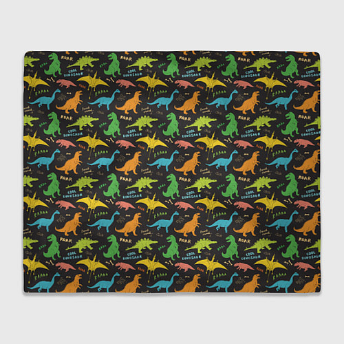 Плед Разноцветные Динозавры / 3D-Велсофт – фото 1