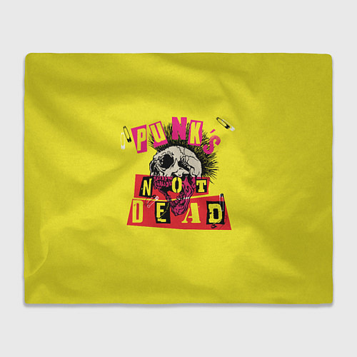 Плед Punks Not Dead - Панки Хой! / 3D-Велсофт – фото 1