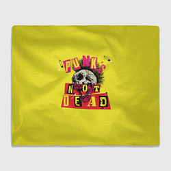 Плед флисовый Punks Not Dead - Панки Хой!, цвет: 3D-велсофт