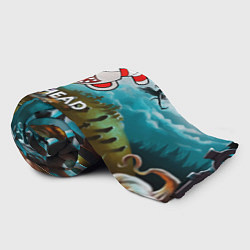 Плед флисовый Cuphead Zombie, цвет: 3D-велсофт — фото 2