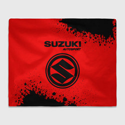 Плед флисовый СУЗУКИ Autosport - Краска, цвет: 3D-велсофт
