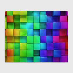 Плед флисовый Color geometrics pattern Vanguard, цвет: 3D-велсофт