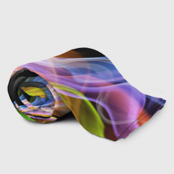 Плед флисовый Цветной дым Color pattern, цвет: 3D-велсофт — фото 2