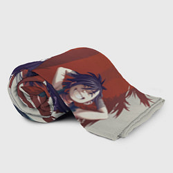 Плед флисовый Хяккимару и малыш Дороро, цвет: 3D-велсофт — фото 2