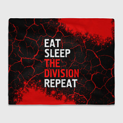 Плед флисовый Eat Sleep The Division Repeat Краска, цвет: 3D-велсофт