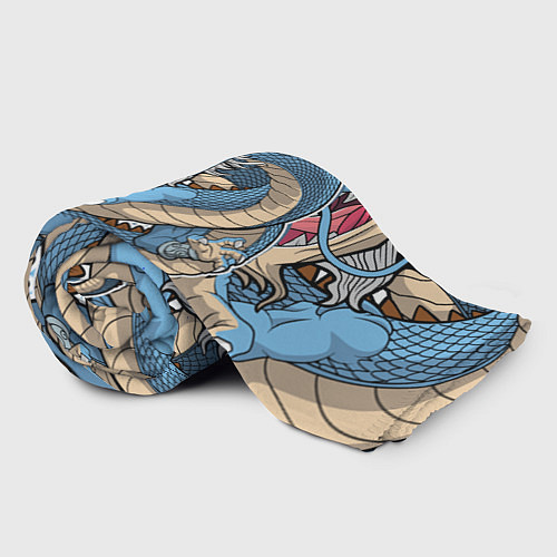 Плед Синий дракон-монст / 3D-Велсофт – фото 2