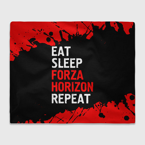 Плед Eat Sleep Forza Horizon Repeat Краска / 3D-Велсофт – фото 1