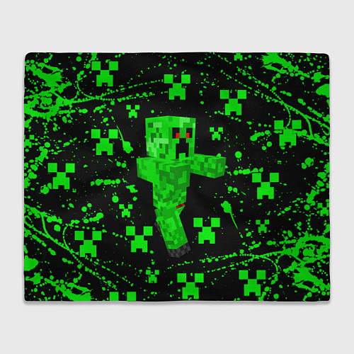 Плед MINECRAFT - CREEPER МАЙНКРАФТ / 3D-Велсофт – фото 1