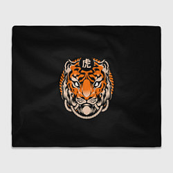 Плед флисовый Символ тигра, цвет: 3D-велсофт