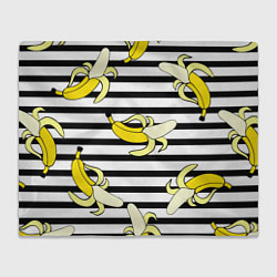 Плед флисовый Banana pattern Summer, цвет: 3D-велсофт