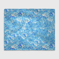 Плед флисовый Сапфировые Кубики Льда, цвет: 3D-велсофт