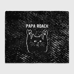 Плед флисовый Papa Roach Rock Cat, цвет: 3D-велсофт