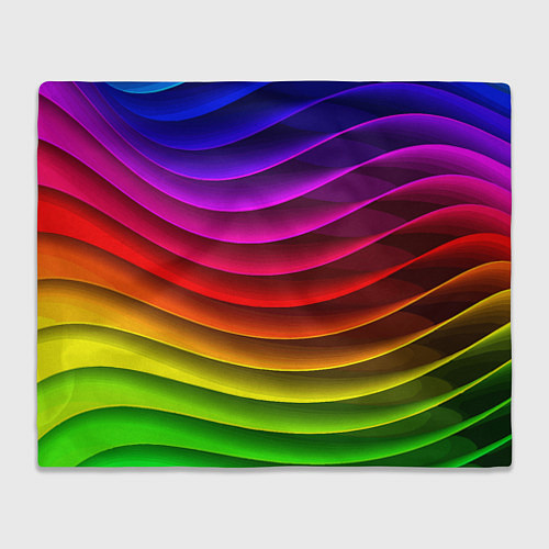 Плед Color line neon pattern Abstraction Summer 2023 / 3D-Велсофт – фото 1