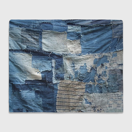 Плед Пэчворк Рваная ткань Hype / 3D-Велсофт – фото 1