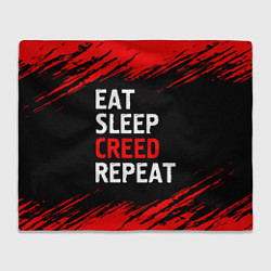 Плед Eat Sleep Creed Repeat - Краски