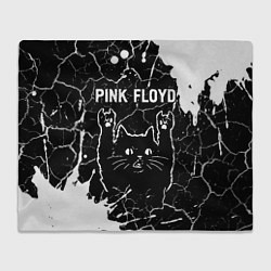 Плед флисовый Pink Floyd Rock Cat, цвет: 3D-велсофт