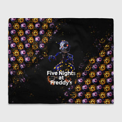 Плед флисовый Five Nights at Freddys Луна паттерн, цвет: 3D-велсофт