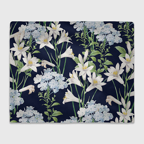 Плед Цветы Белые Лилии В Саду / 3D-Велсофт – фото 1