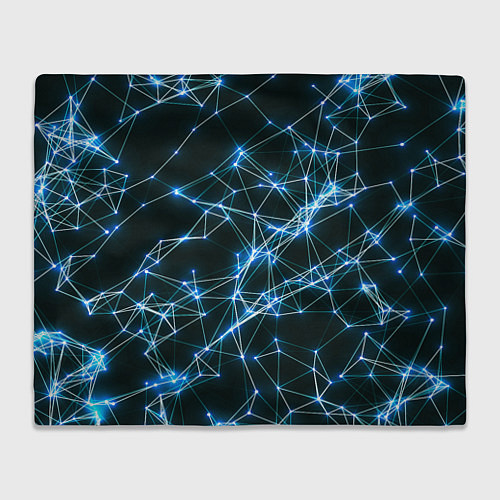 Плед Нейронная сеть - фон / 3D-Велсофт – фото 1
