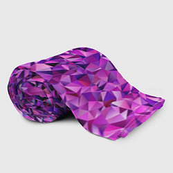 Плед флисовый ФИОЛЕТОВЫЕ КРИСТАЛЛЫ, цвет: 3D-велсофт — фото 2