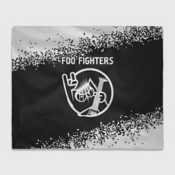 Плед флисовый Foo Fighters КОТ Арт, цвет: 3D-велсофт