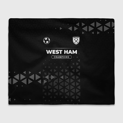 Плед West Ham Champions Uniform / 3D-Велсофт – фото 1