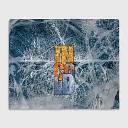 Плед флисовый IN COLD logo with ice, цвет: 3D-велсофт