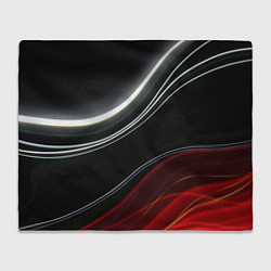 Плед флисовый Спорт - линии, цвет: 3D-велсофт