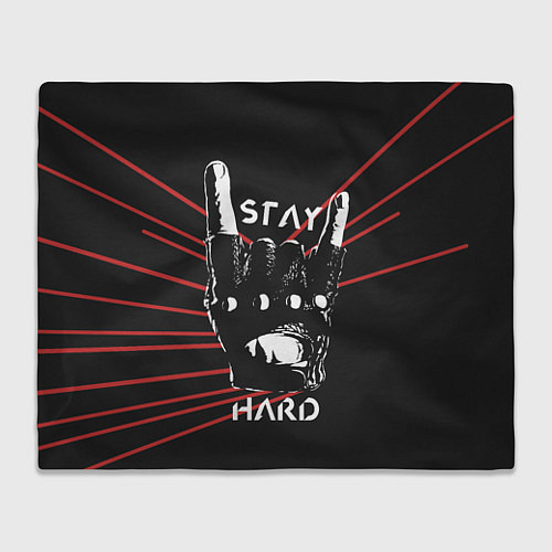 Плед Stay hard / 3D-Велсофт – фото 1