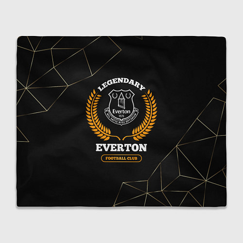 Плед Лого Everton и надпись Legendary Football Club на / 3D-Велсофт – фото 1