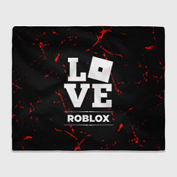 Плед флисовый Roblox Love Классика, цвет: 3D-велсофт