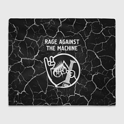 Плед флисовый Rage Against The Machine КОТ Трещины, цвет: 3D-велсофт