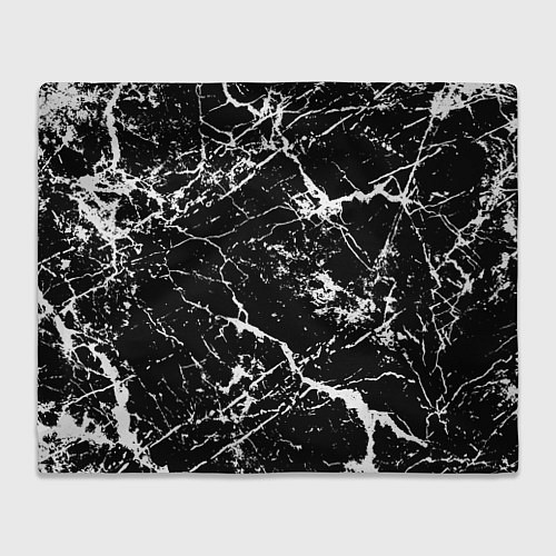 Плед Текстура чёрного мрамора Texture of black marble / 3D-Велсофт – фото 1