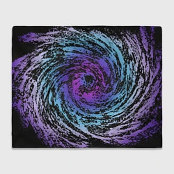 Плед флисовый Галактика Неон, цвет: 3D-велсофт