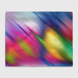 Плед флисовый Абстрактный разноцветный текстурированный фон, цвет: 3D-велсофт