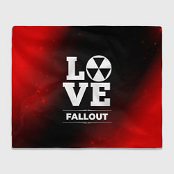 Плед флисовый Fallout Love Классика, цвет: 3D-велсофт
