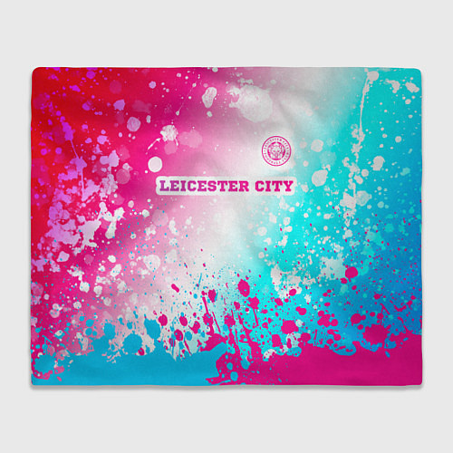 Плед Leicester City Neon Gradient / 3D-Велсофт – фото 1