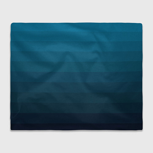 Плед Blue stripes gradient / 3D-Велсофт – фото 1