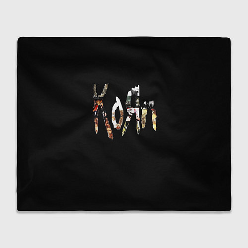 Плед KoЯn Korn лого / 3D-Велсофт – фото 1