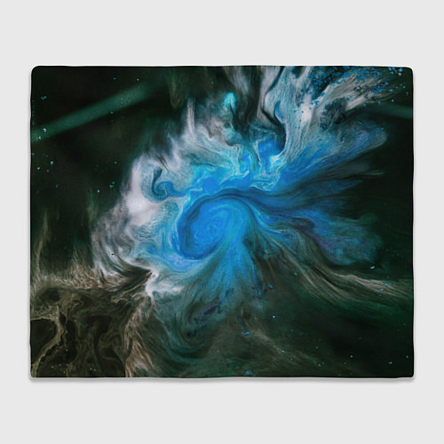 Плед Неоновые краски - Синий / 3D-Велсофт – фото 1